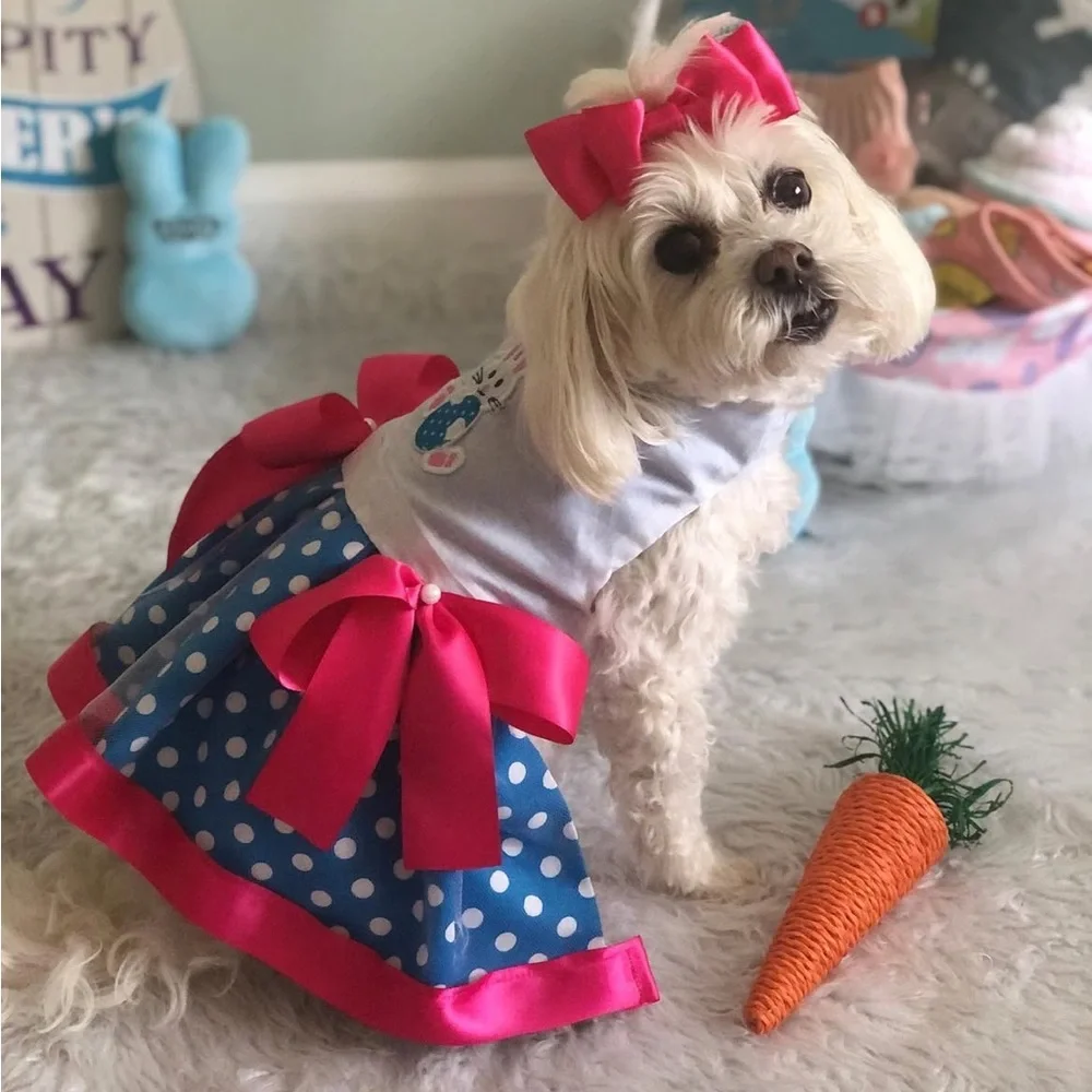 Custom-made Easter dress for your fur baby